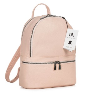 Rucsac dama din piele naturala DiAmanti Francesca Rosa